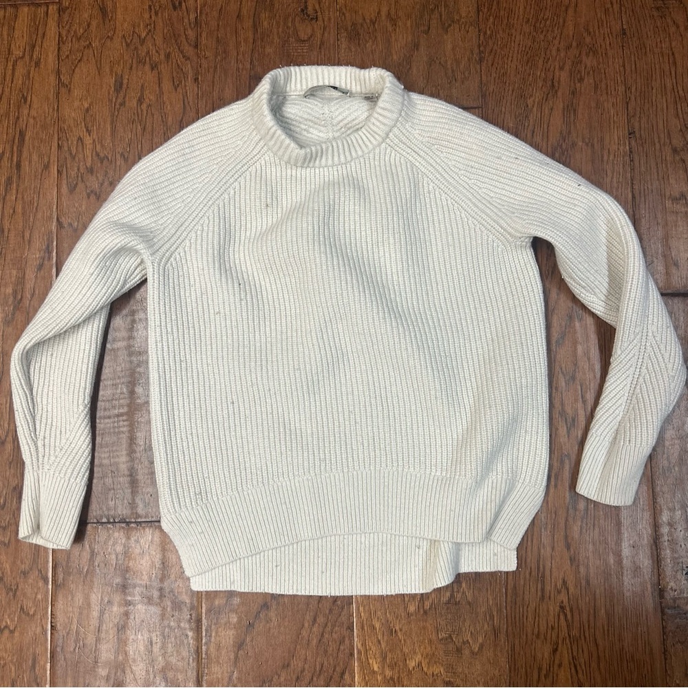 All Saints Cream chunky Knit patty jumper Sweater